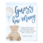 Garçon Teddy Bear Blue Balloon Devinez Combien de 
