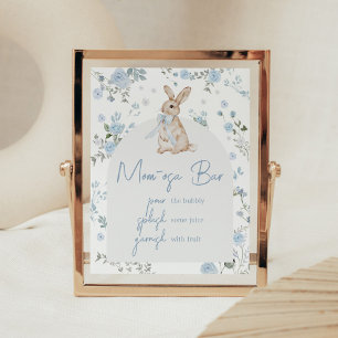Poster Garçon Un Baby shower De Lapin Maman Osa Bar