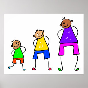 Poster Garçons en croissance