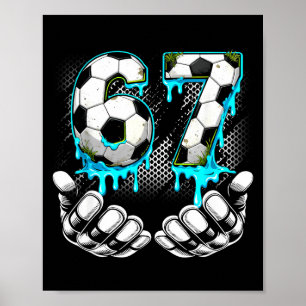 Poster Garçons Football 67 6 7 Six Sept Mème Drôle Gen Al