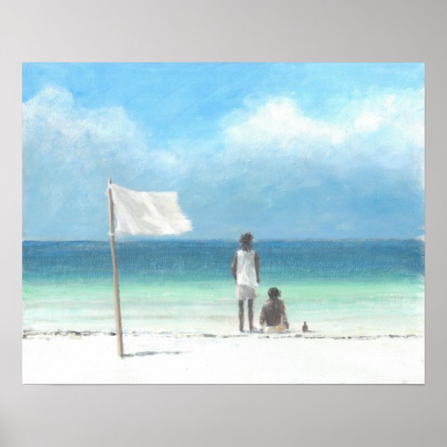 Poster Garçons sur Beach Kenya (Devant)