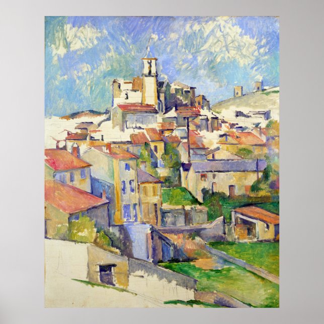 Poster Gardanne (Aix-en-Provence) Paul Cézanne (Devant)