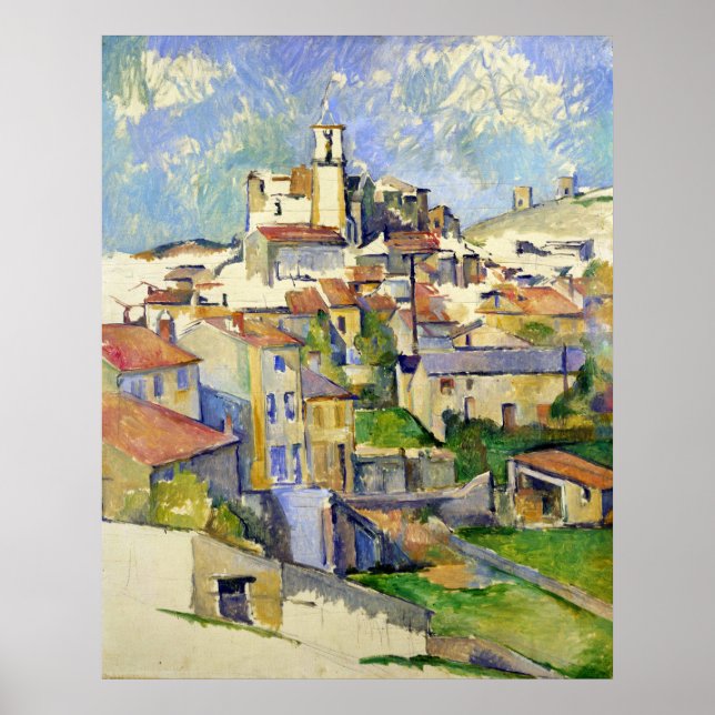 Poster Garddanne - Paul Cezanne - c1885 (Devant)