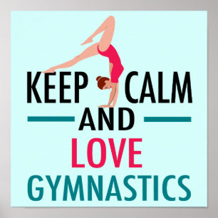 Poster Garde Calme Amour Gymnastique Beau Gymnaste