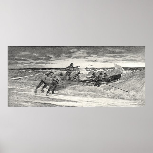 Poster Garde côtière 1887 (Devant)
