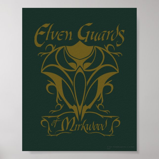 Poster Garde elfe de Mirkwood Nom (Devant)