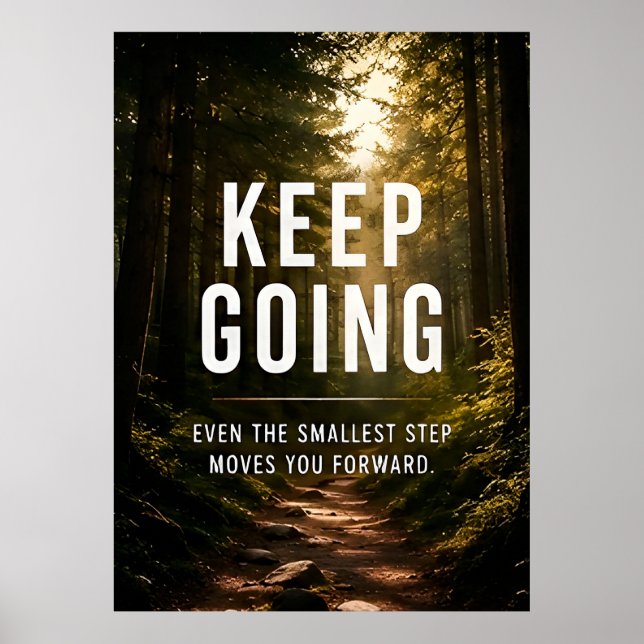 Poster Garde la motivation  (Devant)