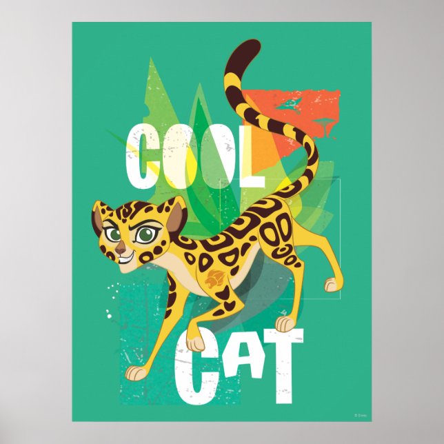 Poster Garde-lions | Cool Cat Fuli (Devant)
