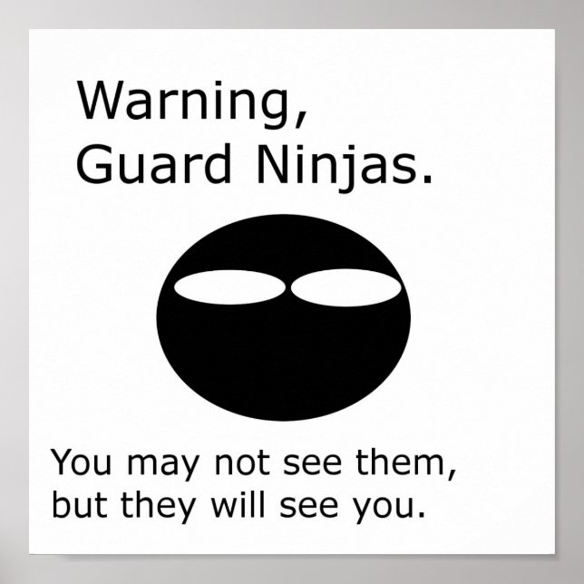Poster Garde Ninjas (Devant)