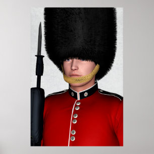 Poster Garde royal britannique soldat Londres Art