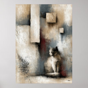 Poster Garde Wabi-Sabi Silence Abstrait Japonais Moderne