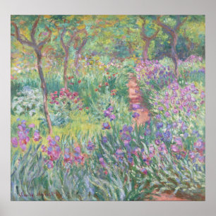 Poster Garden à Giverny by Claude Monet