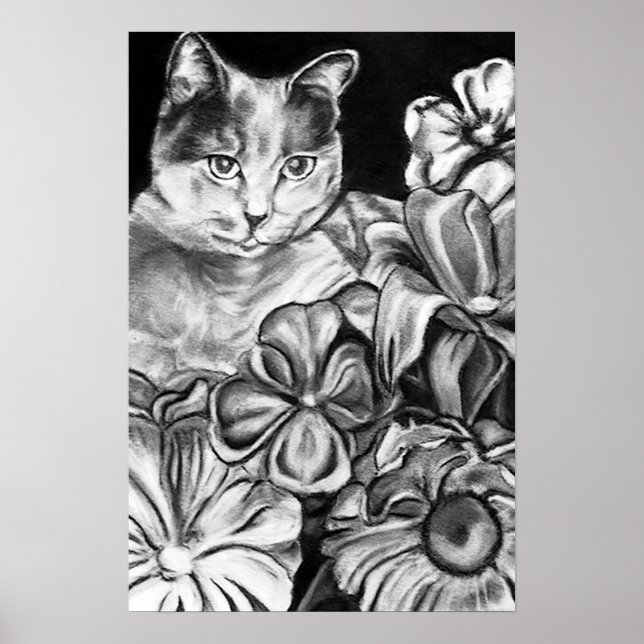 Poster Garden Cat (Devant)
