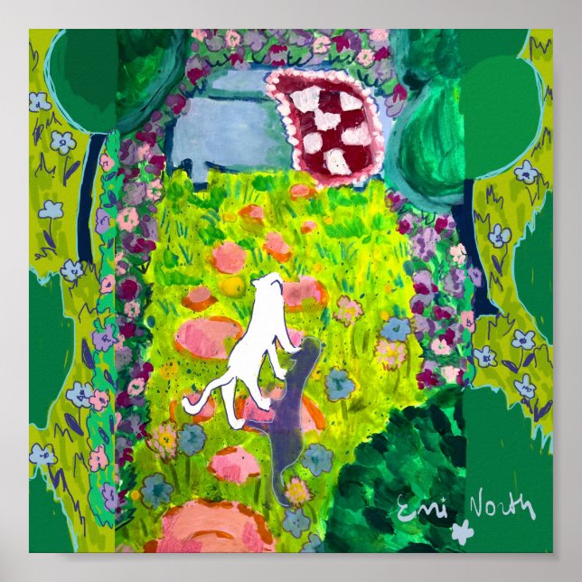 Poster Garden cat (Devant)