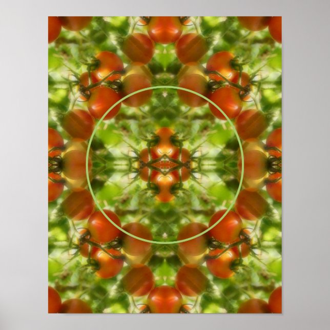 Poster Garden Cherry Tomatoes Nature Ajouter Votre Photo (Devant)