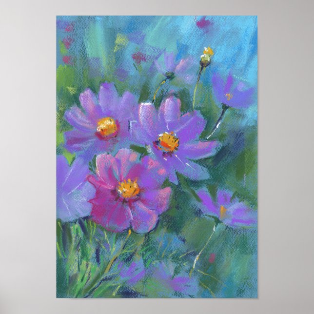 Poster Garden flowers (Devant)