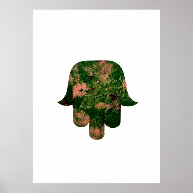 Poster Garden Hamsa Balloon Painting Studio Art  (Devant)