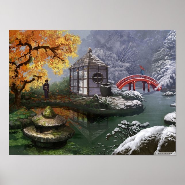 Poster Garden japonais (Devant)