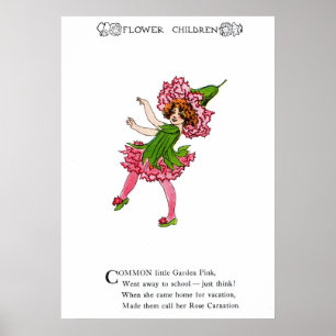 Poster Garden Pink - Rose Carnation