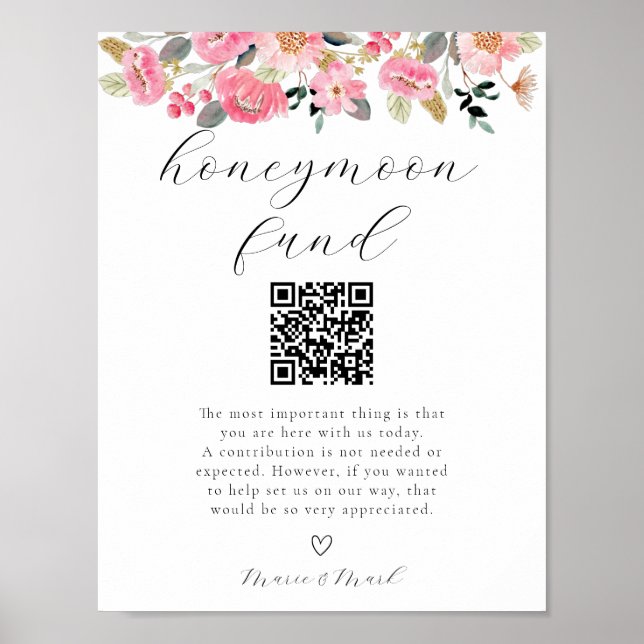 Poster Garden Tea Party Honeymoon Fund (Devant)