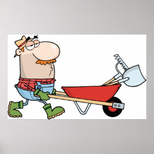 Poster Gardener Et Étrier
