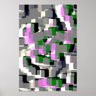 Poster "Gardenias" Art géométrique