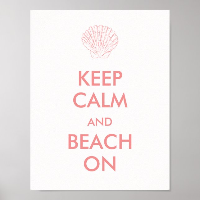 Poster - GARDER CALM BEACH (Devant)