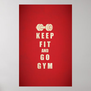 Poster Garder le devis d'ajustement et de Go GYM