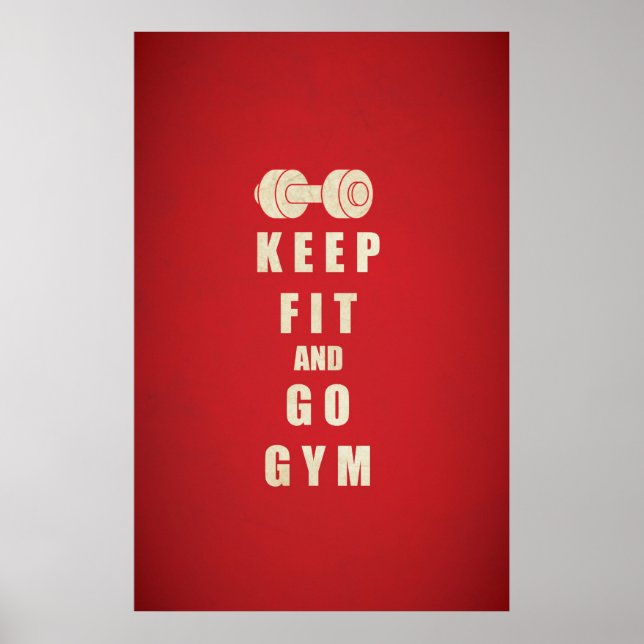 Poster Garder le devis d'ajustement et de Go GYM (Devant)