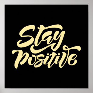 Poster Garder le jaune positif