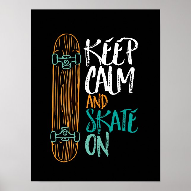 Poster Garder Le Patinage Calme Sur L'Affiche Des Devis D (Devant)