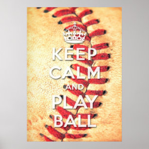 Poster garder son calme et jouer au ballon