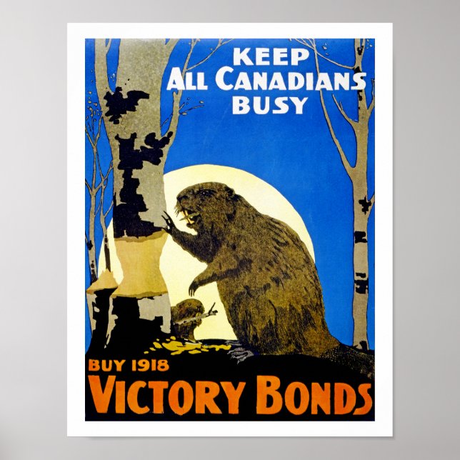 Poster Garder tous les Canadiens occupés (Devant)