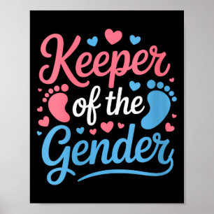 Poster Gardeuse du sexe féminin, révélation de grossesse