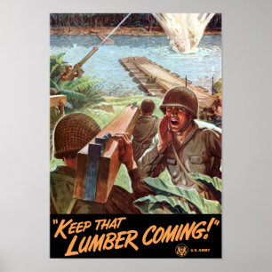 Poster Gardez ce venir de bois de charpente -- 2ÈME