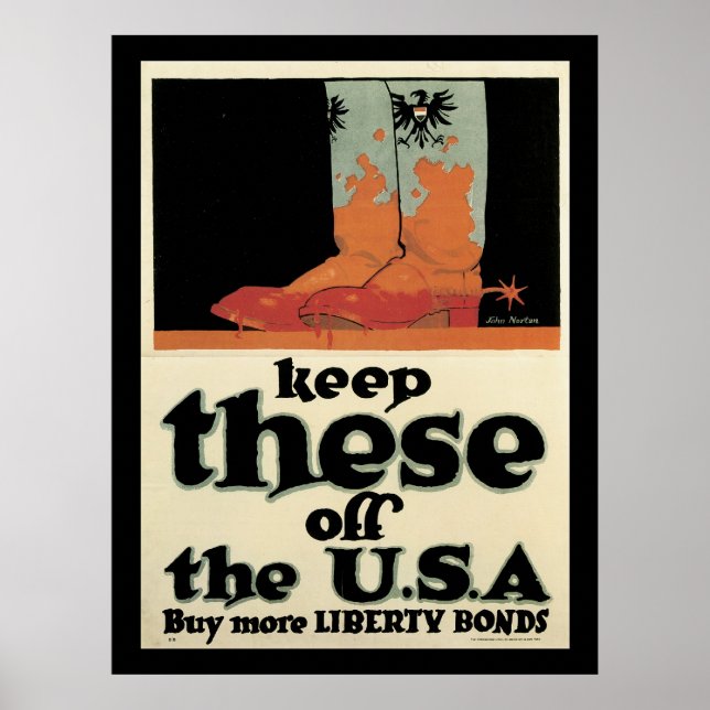 Poster Gardez ces hors des États-Unis (Devant)