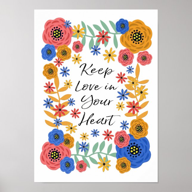 Poster Gardez l'amour dans votre coeur (Devant)