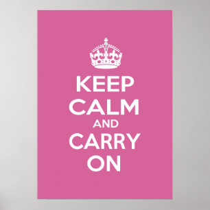 Poster Gardez le calme et continuez