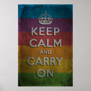Poster Gardez le calme et continuez