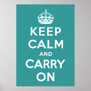 Poster Gardez le calme et continuez