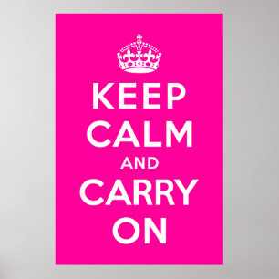 Poster Gardez le calme et continuez