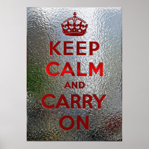 Poster Gardez le calme et continuez