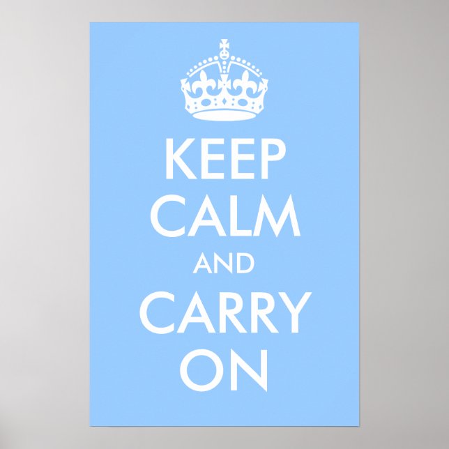 Poster Gardez le calme et continuez à imprimer (Devant)