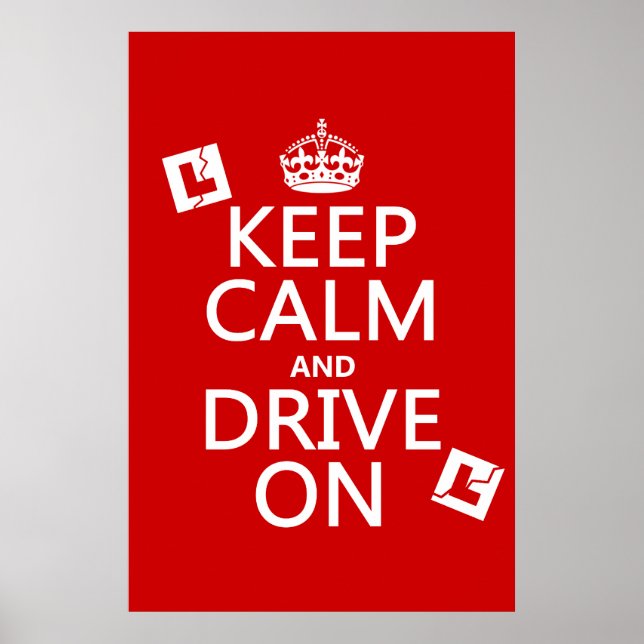 Poster Gardez le calme et continuez (apprenant) (Devant)
