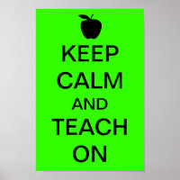 Gardez le calme et enseignez