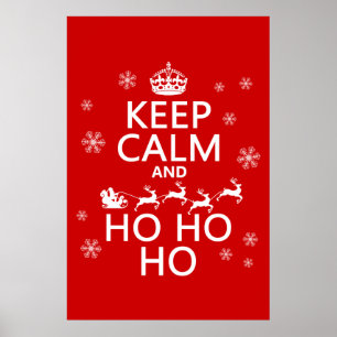 Poster Gardez le calme et Ho Ho Ho