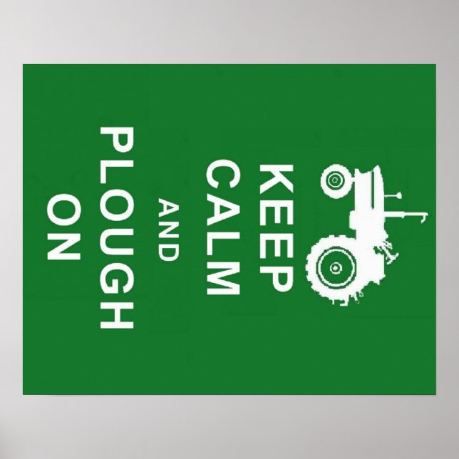 POSTER GARDEZ LE CALME ET LE FLUX SUR L'AFFICHAGE DU TRAC (Devant)