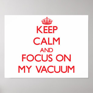 Poster Gardez le calme et le foyer sur mon vide
