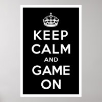 Gardez le calme et le jeu allumés