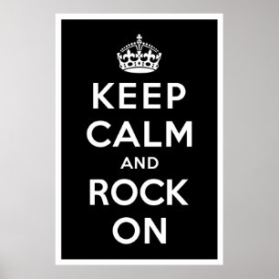 Poster Gardez le calme et le rock